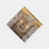 Serviette En Papier Pays Rustique Western Mariage Papier Napkin (Coin)