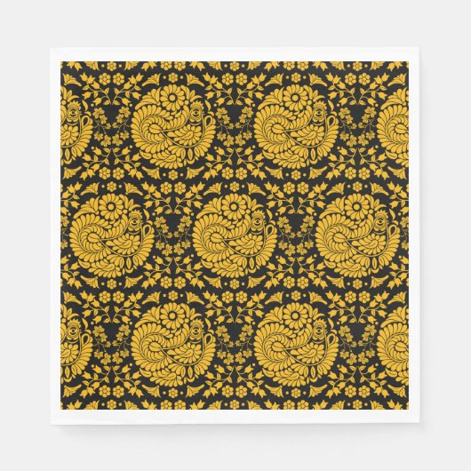 Serviette En Papier Pays slovaque Art populaire (Devant)