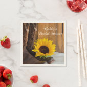 Serviette En Papier Pays Sunflower Fête des mariées Ouest (En situation)