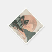 Serviette En Papier Paysage Abstrait de Boho (1) (Coin)