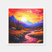 Serviette En Papier Paysage Ai (Devant)