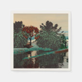 Serviette En Papier PAYSAGE ALIEN, ARBRES, HYPERION LAGON Sci Fi (Devant)