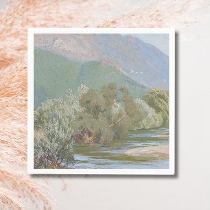 Serviette En Papier Paysage Art nouveau époustouflant de la rivière An