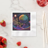 Serviette En Papier Paysage de la planète Alien (En situation)