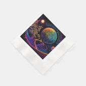 Serviette En Papier Paysage de la planète Alien (Coin)