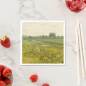 Serviette En Papier Paysage de prairie étendu avec oies (En situation)
