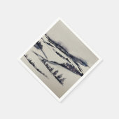 Serviette En Papier Paysage enneigé (Coin)