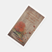 Serviette En Papier Paysage Feuille en chute (Coin)