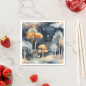 Serviette En Papier Paysage hivernal (En situation)