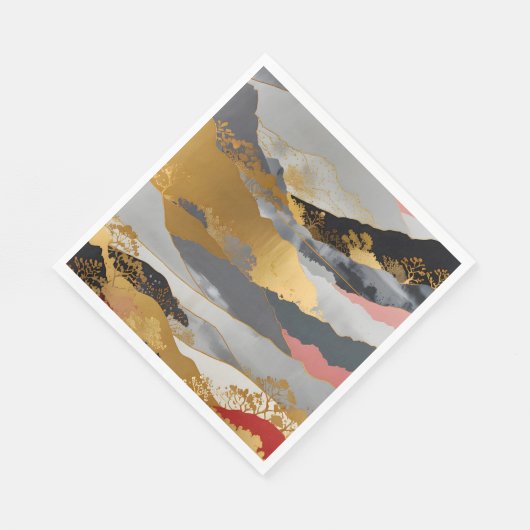 Serviette En Papier Paysage japonais (Coin)