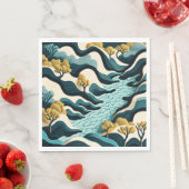 Serviette En Papier Paysage moderne (En situation)
