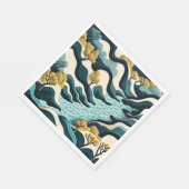Serviette En Papier Paysage moderne (Coin)