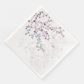 Serviette En Papier Paysage Pastel Cherry Blossom (Coin)