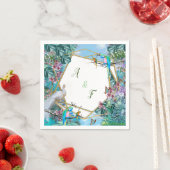 Serviette En Papier Paysage tropical (En situation)