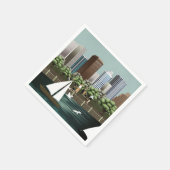 Serviette En Papier Paysage urbain (Coin)