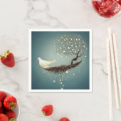 Serviette En Papier Peace Dove & Pearl Tree (En situation)