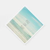 Serviette En Papier Peace Love Beach (Coin)