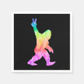 Serviette En Papier Peace Love Bigfoot (Devant)