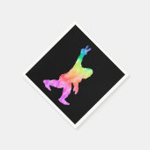 Serviette En Papier Peace Love Bigfoot (Coin)