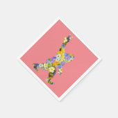 Serviette En Papier Peace Love Floral Bigfoot (Coin)