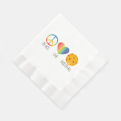 Serviette En Papier Peace Love Pickleball (Coin)