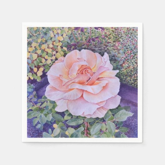 Serviette En Papier Peace Rose (Devant)