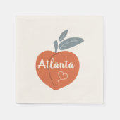 Serviette En Papier Peach Atlanta Love (Devant)