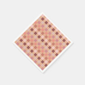 Serviette En Papier Peach Fuzz Checkerboard (Coin)
