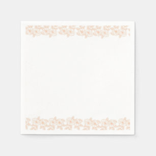 Serviette En Papier Peach Fuzz minimaliste Motif tendance