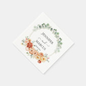 Serviette En Papier Peach Garden Romance (Coin)