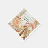 Serviette En Papier Peach Meadow Boots Bridal Shower (Coin)