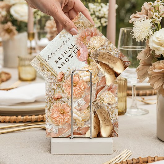 Serviette En Papier Peach Meadow Boots Bridal Shower