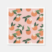 Serviette En Papier Peach Orange Juice Motif (Devant)