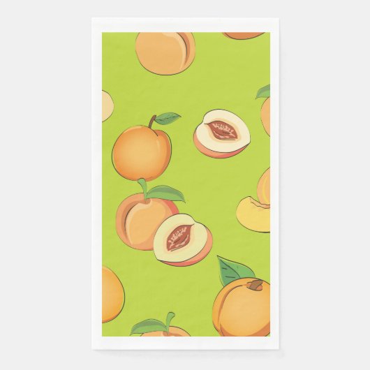 Serviette En Papier Peach Pattern 4 (Devant)