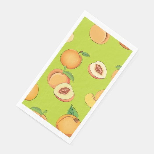 Serviette En Papier Peach Pattern 4 (Coin)