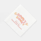 Serviette En Papier Peach rose Super et Bozy Custom Napkins (Coin)