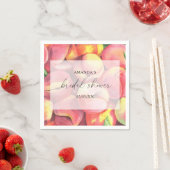 Serviette En Papier Peaches - Baby shower de mariage (En situation)