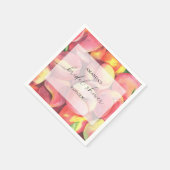 Serviette En Papier Peaches - Baby shower de mariage (Coin)