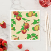 Serviette En Papier Peaches Et Poires Papier (En situation)