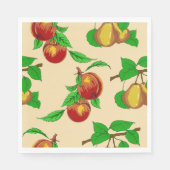 Serviette En Papier Peaches Et Poires Papier (Devant)