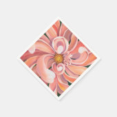 Serviette En Papier Peachy Pink Dahlia - Papier de serviettes (Coin)