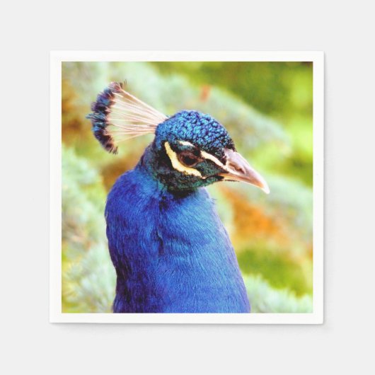 SERVIETTE EN PAPIER PEACOCK (Devant)
