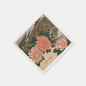 Serviette En Papier Peacock and Peonies de Hiroshige, Art japonais (Coin)