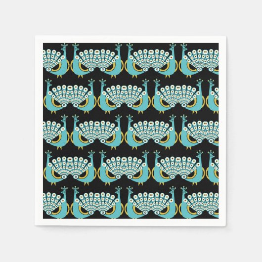 Serviette En Papier Peacock Art Home Accessoires (Devant)