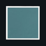 Serviette En Papier Peacock bleu foncé Turquoise profond Aqua vert-ble<br><div class="desc">Améliorez votre mariage ou votre fête avec l'une des plus belles teintes bleu-vert (ou bleu-vert) ! Cette belle serviette en bleu paon,  également connue sous le nom d'aqua turquoise foncé ou profond,  est parfaite pour toute occasion,  toute l'année. Et n'oubliez pas les assiettes assorties !</div>