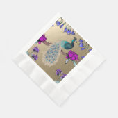 Serviette En Papier Peacock En Or (Coin)