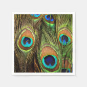 Serviette En Papier Peacock Feathers Standard Papier serviettes (Devant)