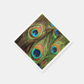 Serviette En Papier Peacock Feathers Standard Papier serviettes (Coin)