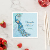 Serviette En Papier Peacock Lace Élégance Mariage serviettes (En situation)