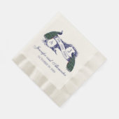 Serviette En Papier Peacock Rustic Mariage papier serviettes (Coin)